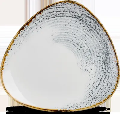 Produktbild von Churchill Super Vitrified Homespun Accents Jasper Grey Dreiecksteller, 12 Stück