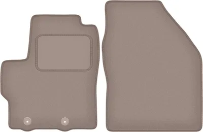Image de Tapis de sol en velours pour Toyota Yaris IV hatchback (2020-) - tapis de sol avant LUX beige (2 pièces)