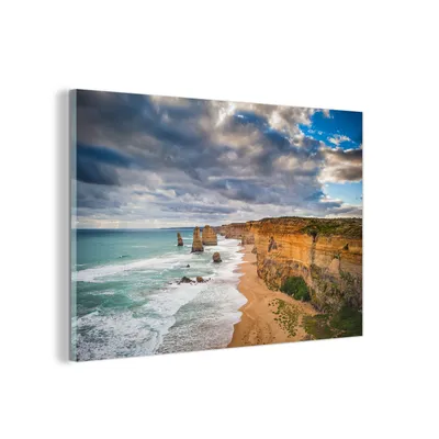 Obrázek produktu pro MuchoWow® Obrazy na skle - Nástěnné obrazy - Fotografie na skle Dvanáct apoštolů 90x60cm Nástěnná dekorace ze skla - akrylová malba na sklo - akrylové obrazy