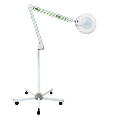Image de Lampe loupe avec un grossissement de 5x, un bras réglable et une conception robuste