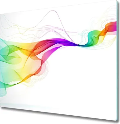 Produktbild von Glas Herdabdeckplatte 60x52 cm Spritzschutz Glasabdeckplatte Schneidebrett Bunte Abstraktion
