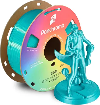 Obrázok produktu pre Panchroma™ PLA Silk, farba:Silk Teal, veľkosť vlákna:1,75 mm, hmotnosť:1 kg