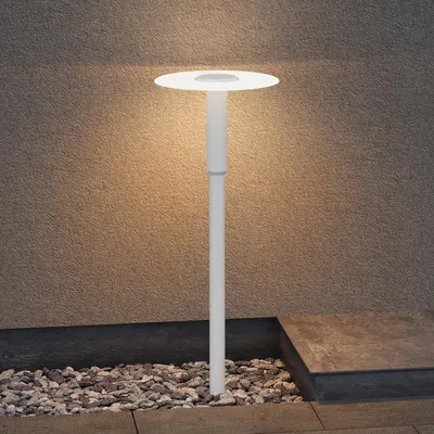 Immagine prodotto di doporro Lampione da Giardino LED Design Moderno, Paletto Esterno IP65 con Luce Soffusa 3000K, H80cm in Alluminio Bianco, Illuminazione Elegante per Vialetti, Cortili e Ingressi