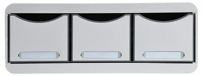 Zdjęcie produktu dla EXACOMPTA 318740D EXACOMPTA TOOLBOX MAXI pojemnik na narzędzia, 3 szuflady, jasnoszary