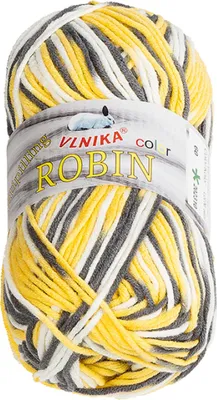 Obrázek produktu pro Příze ROBIN COLOR - 100g / 150 m - Bílá,Šedá,Žlutá