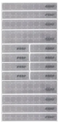 Produktbild von reer 53108, Reflektierender Streifen, Silber