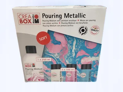 Produktbild von Marabu Acrylfarben 3 Farben Set Blau Rosa Weiß