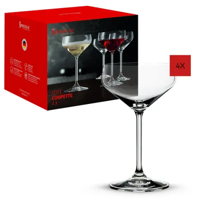 Produktbild von Spiegelau Style Coupette, Cocktailglas, 290 ml, Glas, Transparent, 4 Stück(e), 170 mm