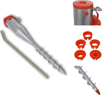 Obrázek produktu pro vidaXL Stojan na slunečník 55 cm Pozinkovaná ocel - Stojan na slunečník
