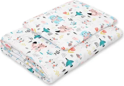 Produktbild von Babybettwäscheset mit Füllung, 2-teilig, 75x100cm NEWBORN - blaue Teddybären