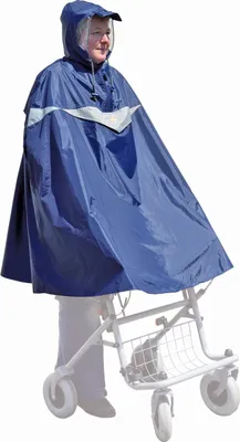 Produktbild von ROLLATOR.PONCHO.Bblau100% Nylon