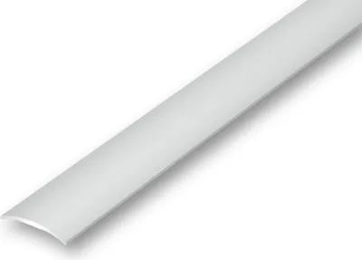 Produktbild von (8,70EUR/m) Übergangsprofil 30 x 1000 mm silberfarben selbstklebend gewölbt Nahtdeckprofil Dehnungsfugenprofil Abdeckleiste