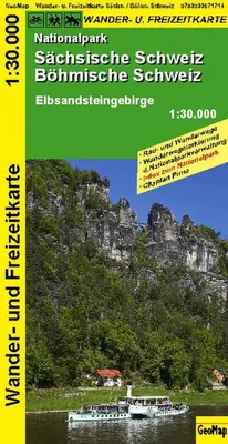 Obrázek produktu pro Národní park Saské Švýcarsko, České Švýcarsko - Turistická mapa 1 : 30 000