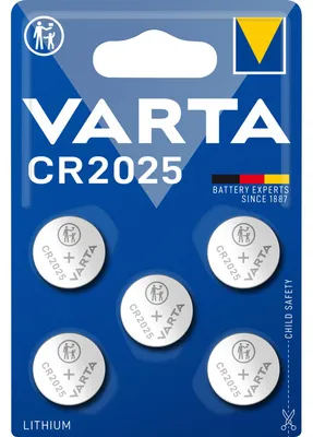 Produktbild von VARTA Lithium Knopfzelle "Electronics" CR2025 5er Pack