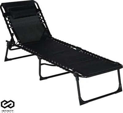 Produktbild von Infinity Goods Liegestuhl – zusammenklappbar – inklusive Kopfkissen – Sonnenliege – Liegestuhl – ver