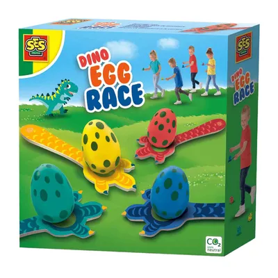 Productafbeelding van SES Creative Dino-eieren race, evenwichtsspel, vanaf 3 jaar