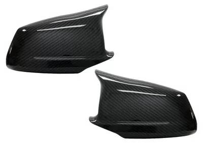 Imagen del producto de Cubiertas de espejo para BMW Serie 5 F10 F11 F18, modelo sin actualización de diseño (LCI), del 07.10 al 13, con apariencia de fibra de carbono y diseño M.