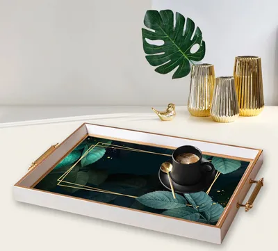 Produktbild von Evila Originals, TPB9774, Tablett, Mehrfarbig, 100 % GLAS, 50 x 29 x 3,5 cm