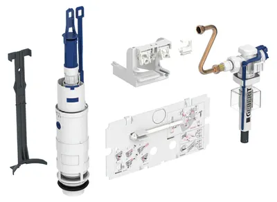 Produktbild von GEBERIT Umbauset für 2-Mengen-Spülung mit Füllventil Typ 383, für UP-Spülkasten Typ 110.800 - 240.515.00.5