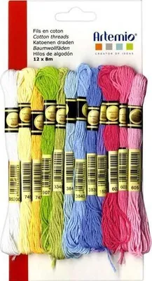 Immagine prodotto di 12 fili di cotone multicolore x 8 m - Primavera