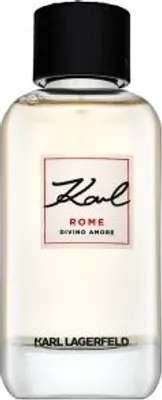 A bottle of Karl Lagerfeld Rome Divino Amore Eau de Parfum for women.