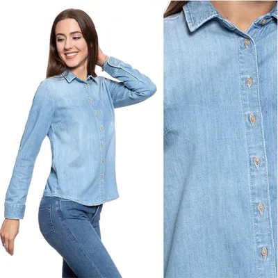 Produktbild von Frauen -Denim -Hemd Mustang Elin 1009249 5000 310 310