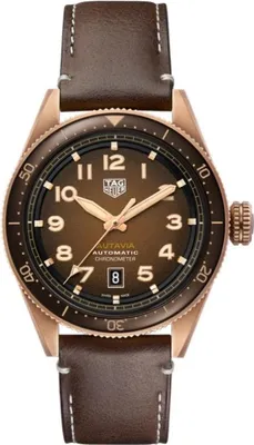 Zdjęcie produktu dla Zegarek męski Tag Heuer Autavia w kolorze brązowo-brązowym WBE5191.FC8276