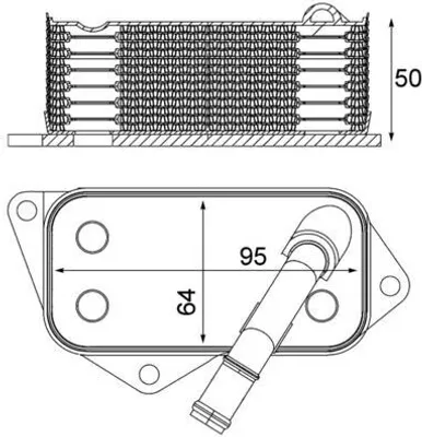 Obrázek produktu pro MAHLE CLC 12 001S Chladič oleje pro BMW 3/1 (E81/E90/F20/F30)
