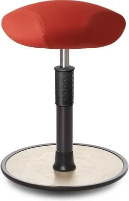 Produktbild von Sitz- Stehhocker Free Regular Triangel skai Dynactiv M. 160 Rot schw. /creme.