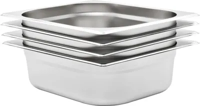Obrázek produktu pro Gastronádoby 4 ks GN 1/2 100 mm nerezová ocel