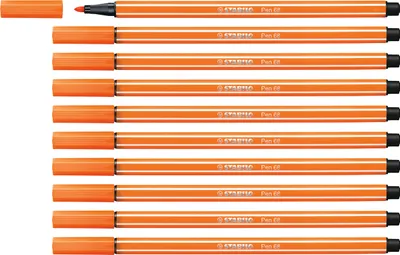 Produktbild von Premium-Filzstift - STABILO Pen 68 - 10er Pack - gelbrot