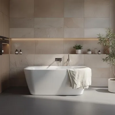 Zdjęcie produktu dla Wanna przyścienna KERRA MONA 150x75cm, akrylowa biała