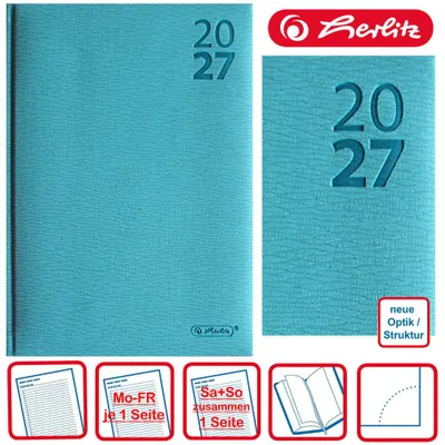 Produktbild von Herlitz Buchkalender A5 Wall 2027, Jahr / Farbe:2027 / mint