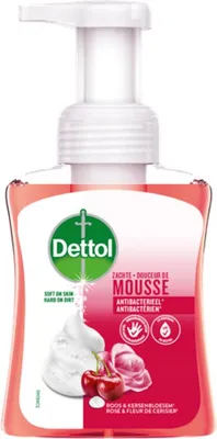 Obrázok produktu pre Dettol - Pena na ruky - Ruža a čerešňový kvet - jemná pena - 250 ml - 1 tyčinka