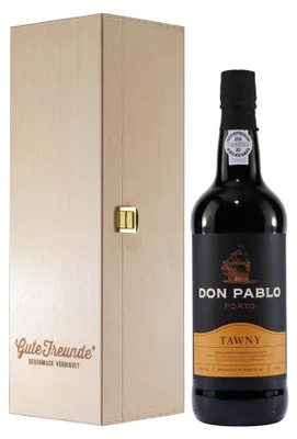 Produktbild von Don Pablo Portwein -TAWNY- mit Geschenk-Holzkiste