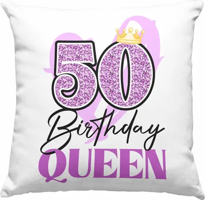 Produktbild von Trendation -  50. Geburtstag Deko-Kissen mit Füllung 40x40 Frau Geschenk 50er Geschenkidee 50 Mutter Frauen Lustig Geschenke  (Grün)