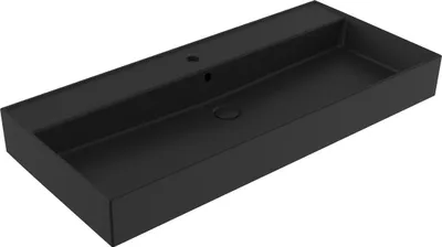 Immagine prodotto di Lavabo SAT EDGY 100 cm quadrato, nero opaco