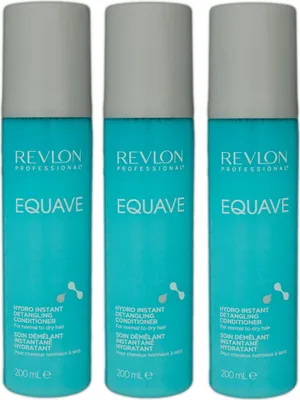 Produktbild von Revlon Equave Hydro Instante Detangler Conditioner 3 x 200 ml Feuchtigkeit Keratin für trockenes Haa