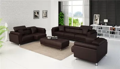 Produktbild von Garnituren Design Couchen Sofas Polster 32 Sitzer Sofagarnitur Set Leder Sofa