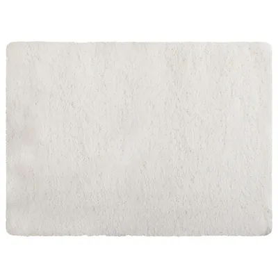 Produktbild von MSV Badteppich Badematte Badvorleger Duschvorleger Mikrofaser Hochflor flauschig 40x60 cm – Weiß
