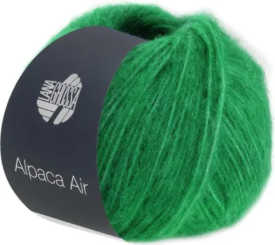 Produktbild von Lana Grossa ALPACA AIR 50 g kuschelweiches Alpaka- und Merino-Strickgarn 140 m Farbe 024 - Jadegrün