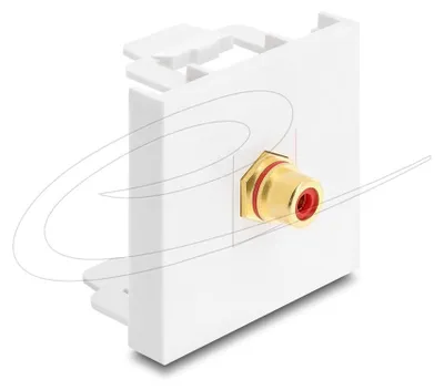 Immagine prodotto di Modulo Easy 45 da presa RCA a presa RCA, placcato oro, rosso/bianco