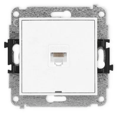 Productafbeelding van Karlik IGKBO-1, enkele netwerkconnector RJ45, Cat. 5e, wit