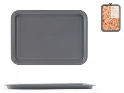 Immagine prodotto di H&H Teglia Rettangolare Antiaderente Dèli Chef Cm 35X25