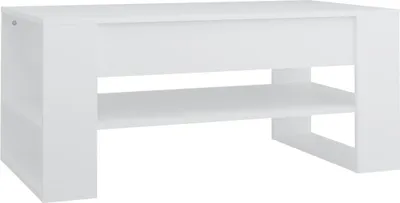 Immagine prodotto di Tavolino bianco 102x55x45 cm materiale a base di legno
