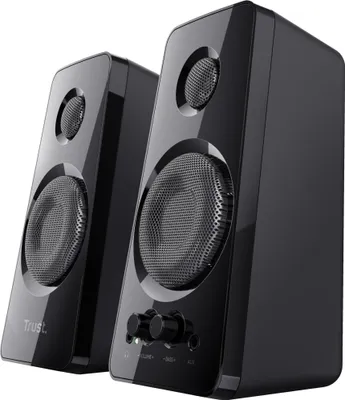 Produktbild von Trust Tytan 2.0 Lautsprecherset, 36 W (18 W RMS), Computer Boxen, Lautstärke- und Bassregler, Kopfhöreranschluss, USB-Betrieb PC Lautsprecher für Laptop, Smartphone, Tablet - Schwarz