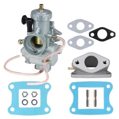 Image de Carburateur VM24 24 mm + plaque isolante + collecteur d'admission + joints pour Honda MT, MB, MTX, MBX 50