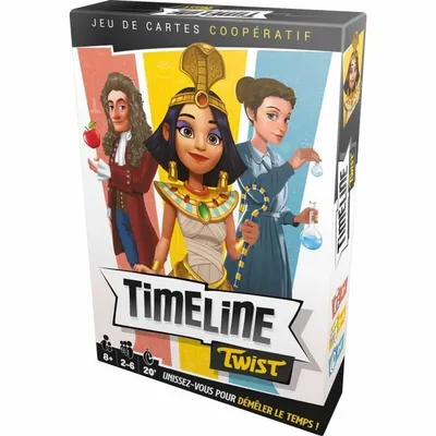 Zdjęcie produktu dla Timeline Twist|Asmodee - Kooperacyjna gra karciana - 2 do 6 graczy - wiek 8+