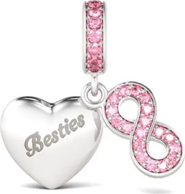 Produktbild von Gnoce Charm Anhänger Herz&Infinity AICS07