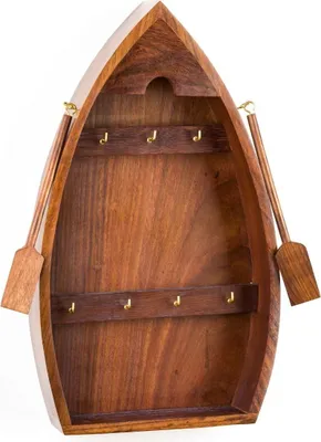Produktbild von Schlüsselkasten Boot Schiff Holz Schlüsselboard Wandboard Maritim Dekoration